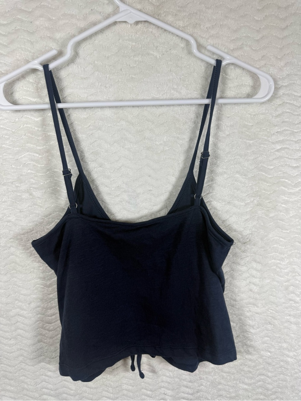 Roxy Navy Drawstring Ruched Cami Tank - Picture 7 of 9